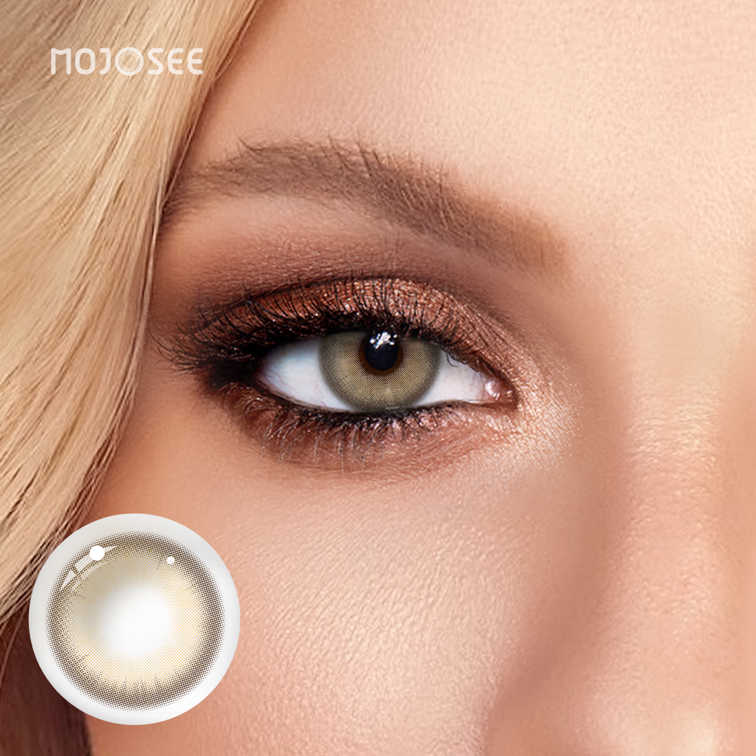 Hybrid Brown Colored Contact Lenses