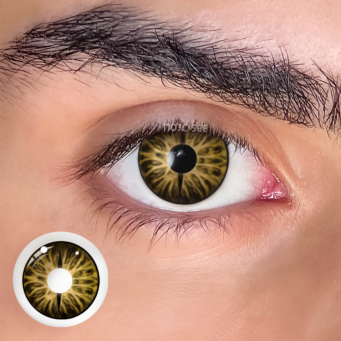 Golden Snake Eye Colored Contact Lenses for Men