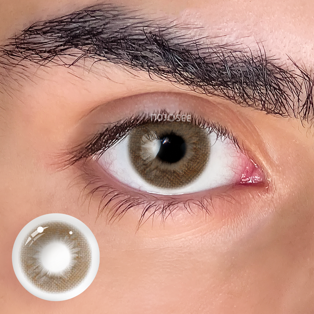 Gloomy Brown Colored Contact Lenses for Men