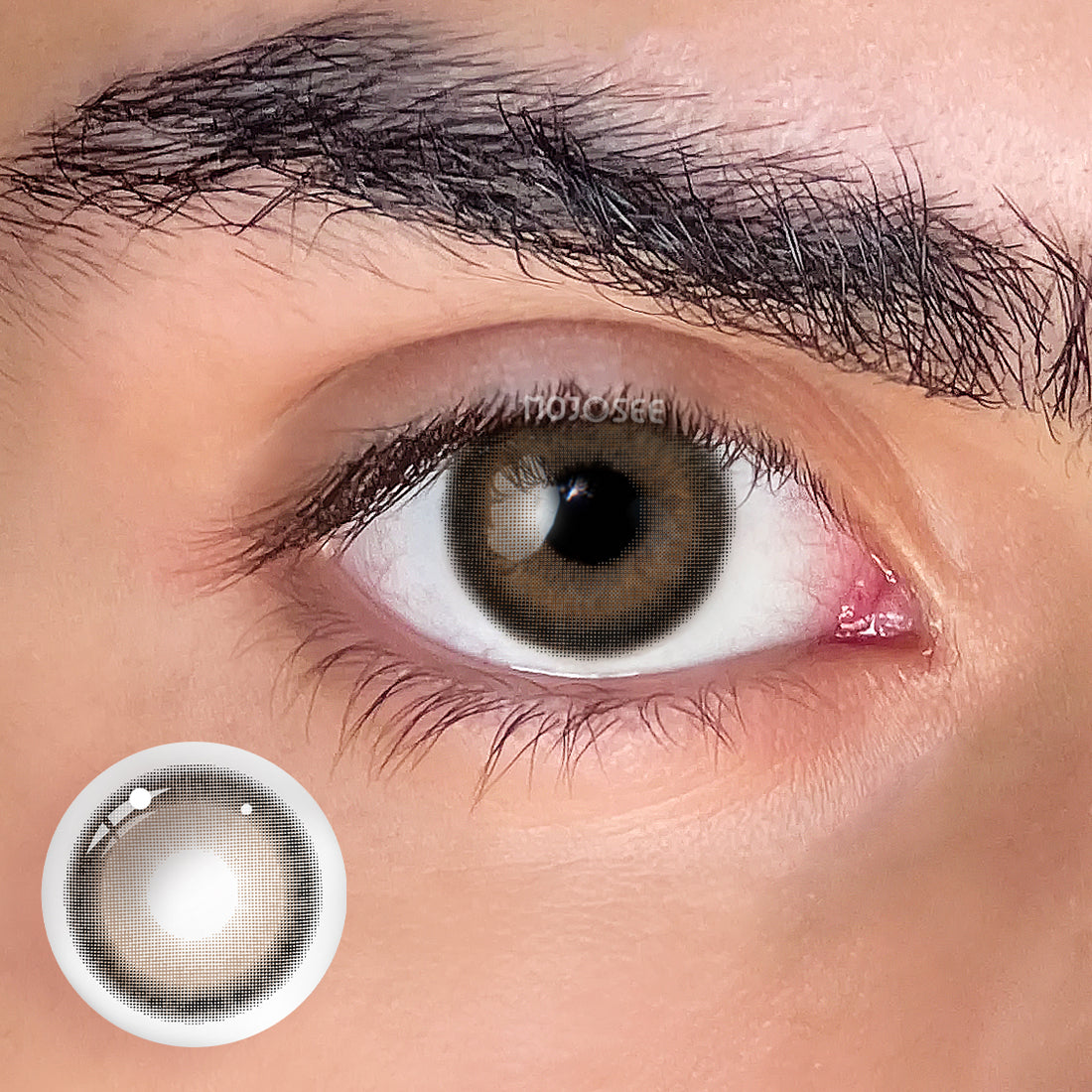 Almond Murmur Brown-b Colored Contact Lenses