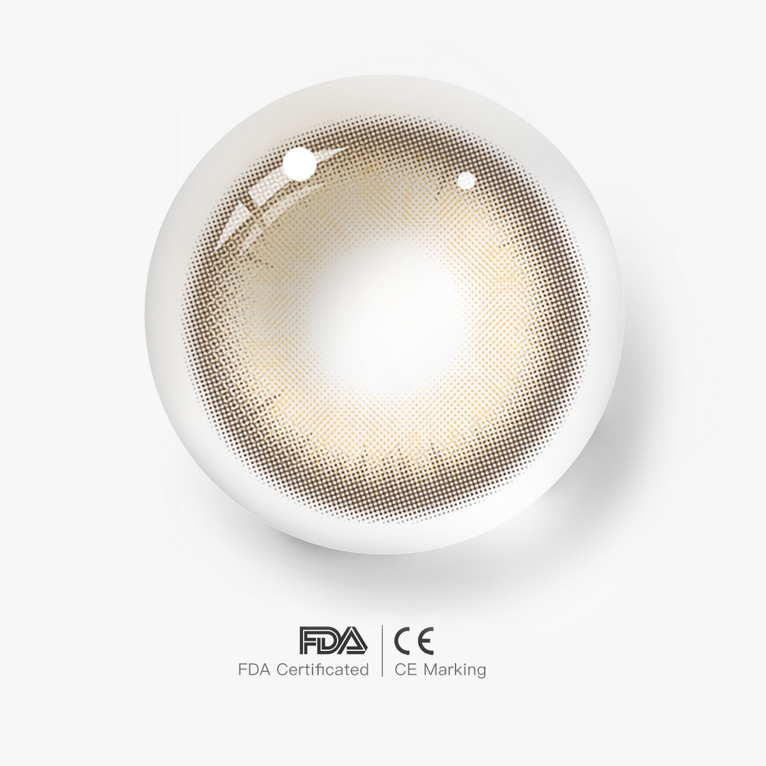Hybrid Brown Colored Contact Lenses for Men