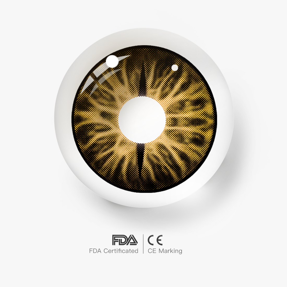 Golden Snake Eye Colored Contact Lenses