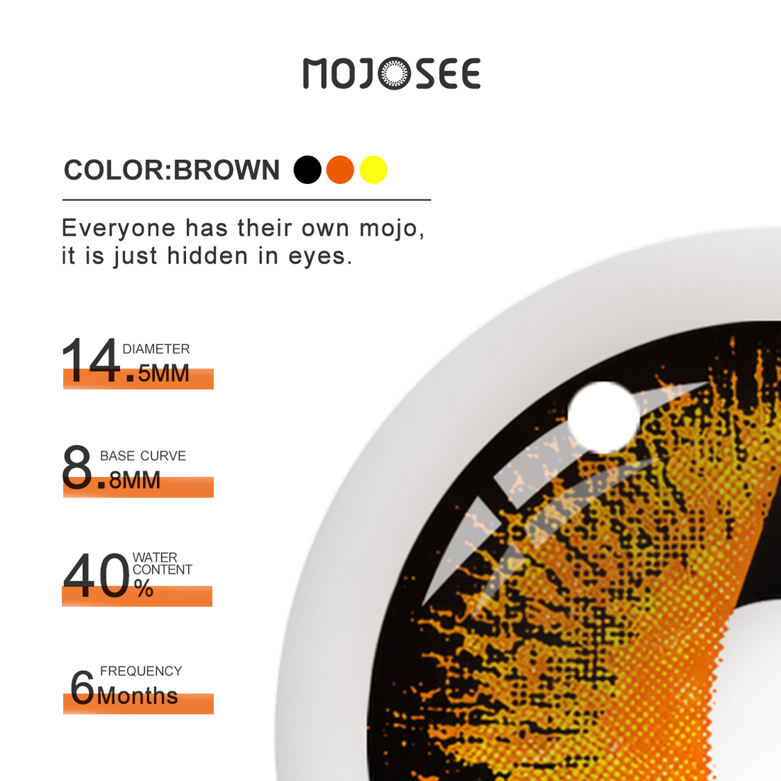 Lizard Eye Brown Colored Contact Lenses