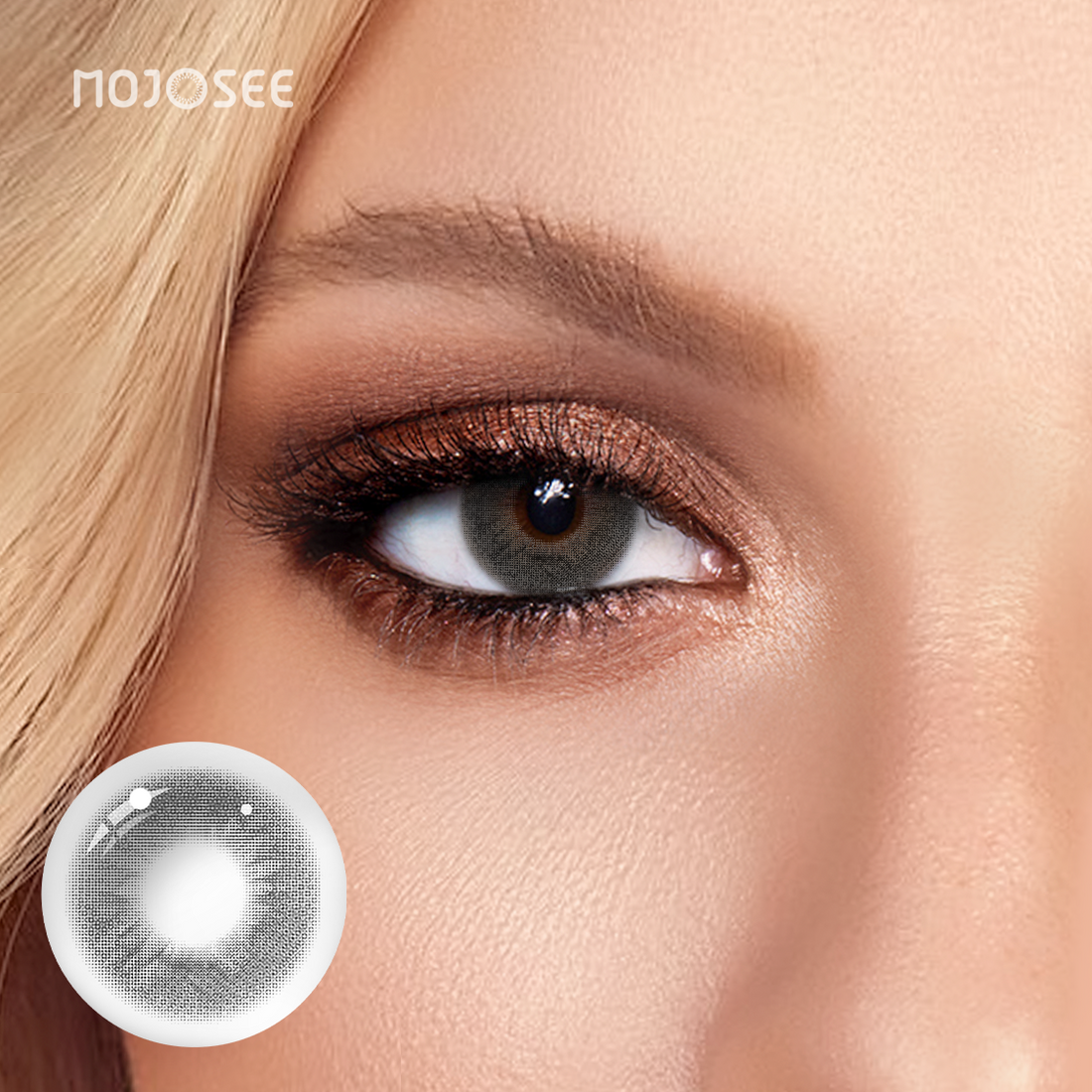 Gloomy Gray Colored Contact Lenses