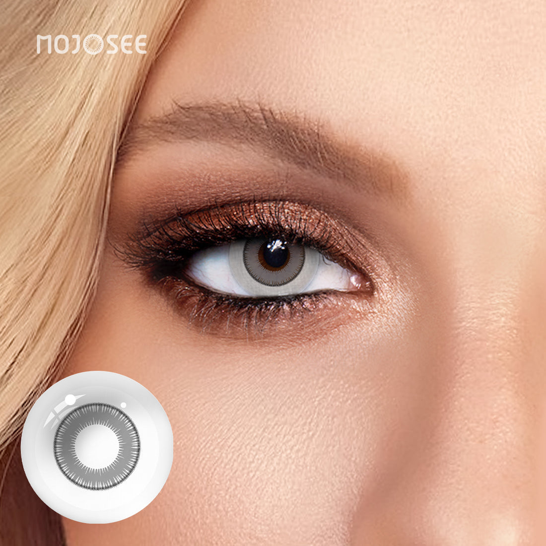 Gray Small Pupil Prescription Colored Contact Lenses