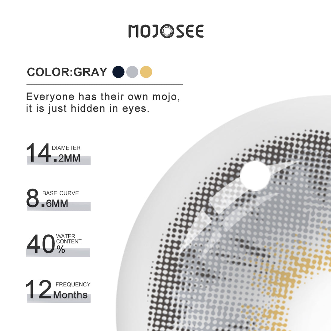 Siri Gray Colored Contact Lenses