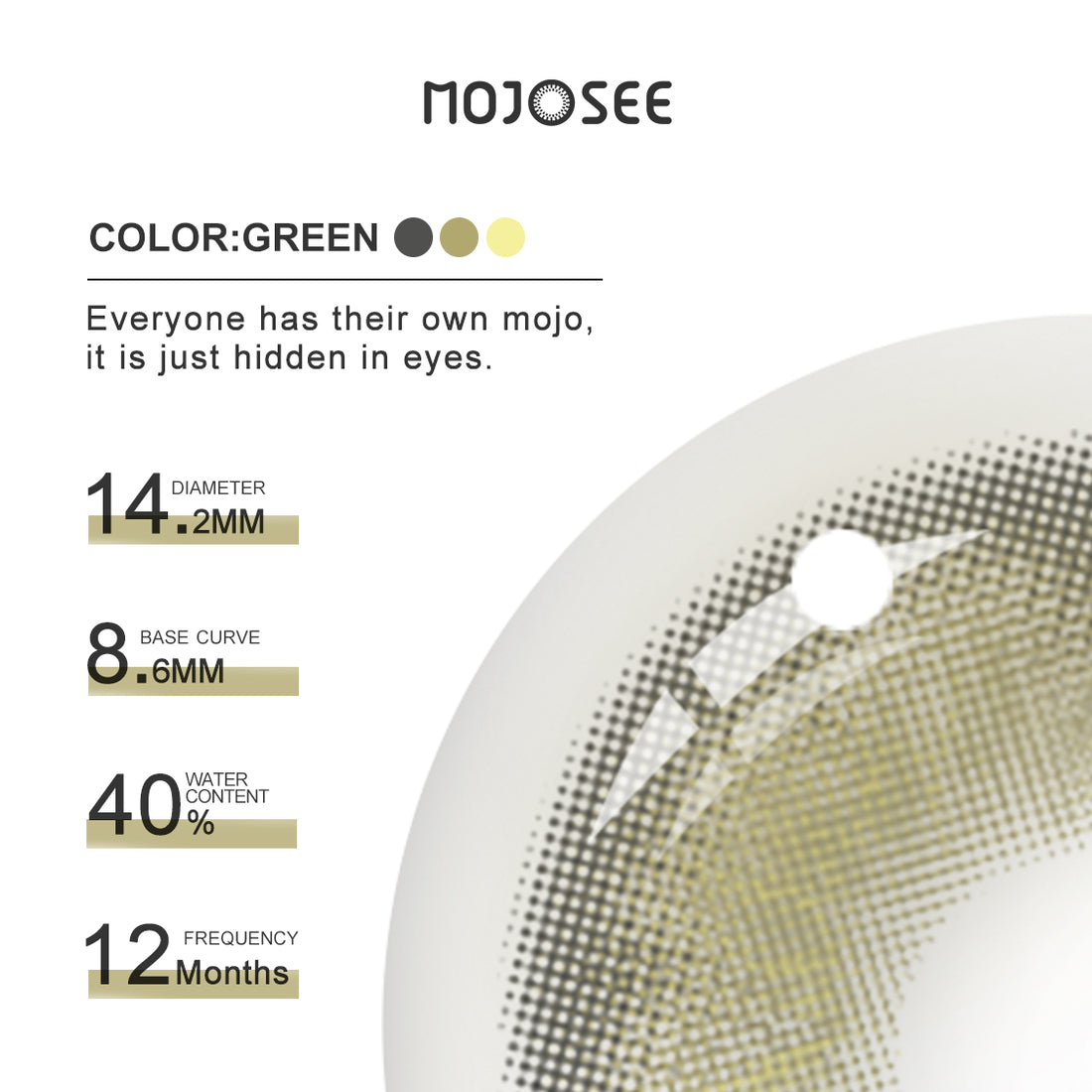 Irish Green Colored Contact Lenses for Men