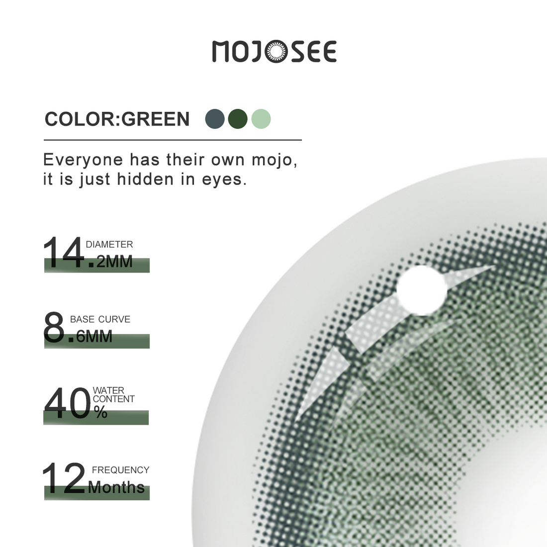 Najia Green Colored Contact Lenses