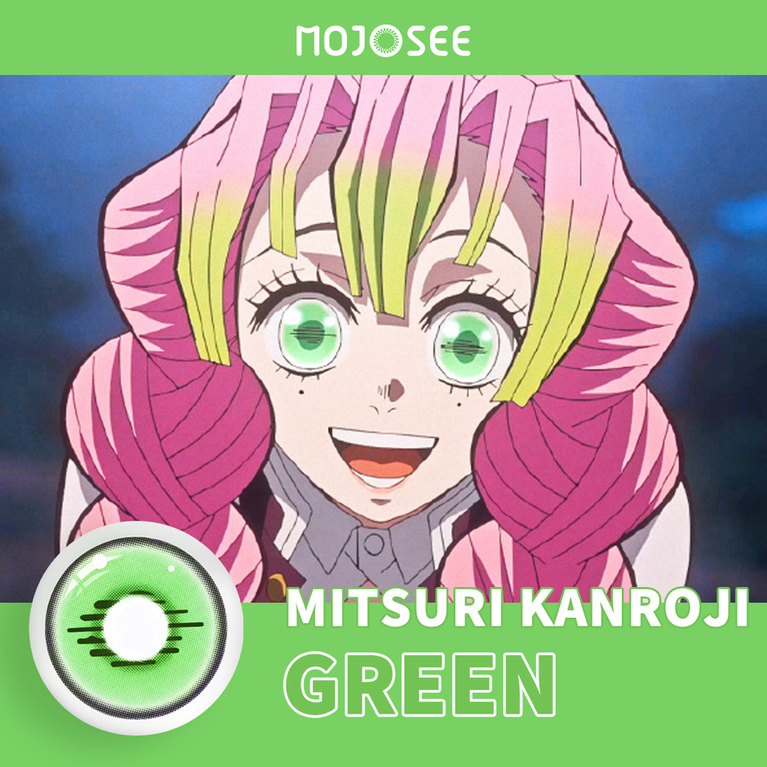 Mitsuri Kanroji Cosplay Contact Lenses for Men – Demon Slayer
