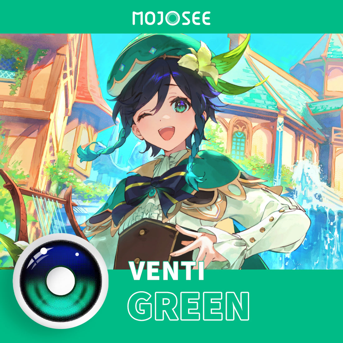 Venti Cosplay Contact Lenses – Genshin Impact
