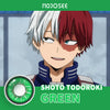 Shoto Todoroki Left Eye Cosplay Contact Lenses — My Hero Academia
