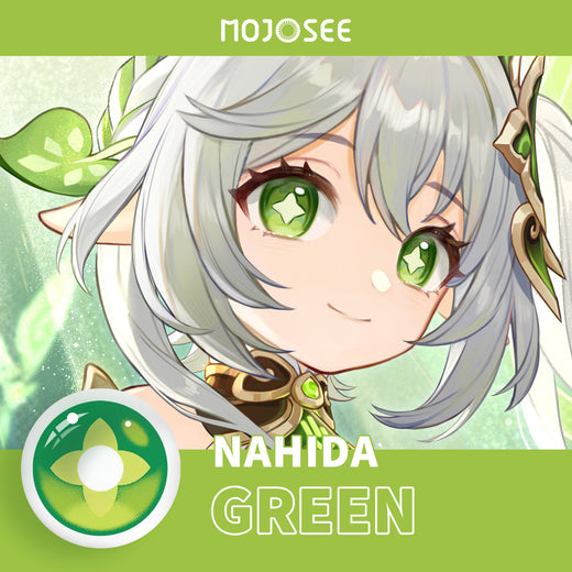 Nahida Cosplay – green colored contact lenses