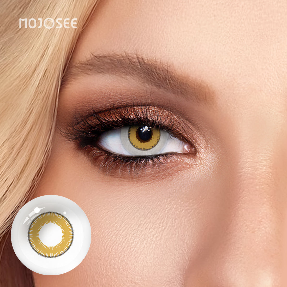 Yellow Small Pupil Prescription Colored Contact Lenses