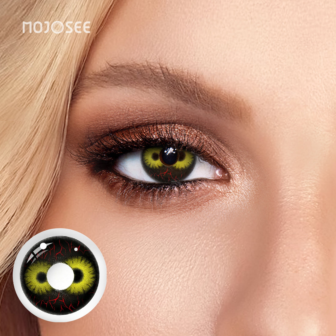 Double Sight Black Colored Contact Lenses
