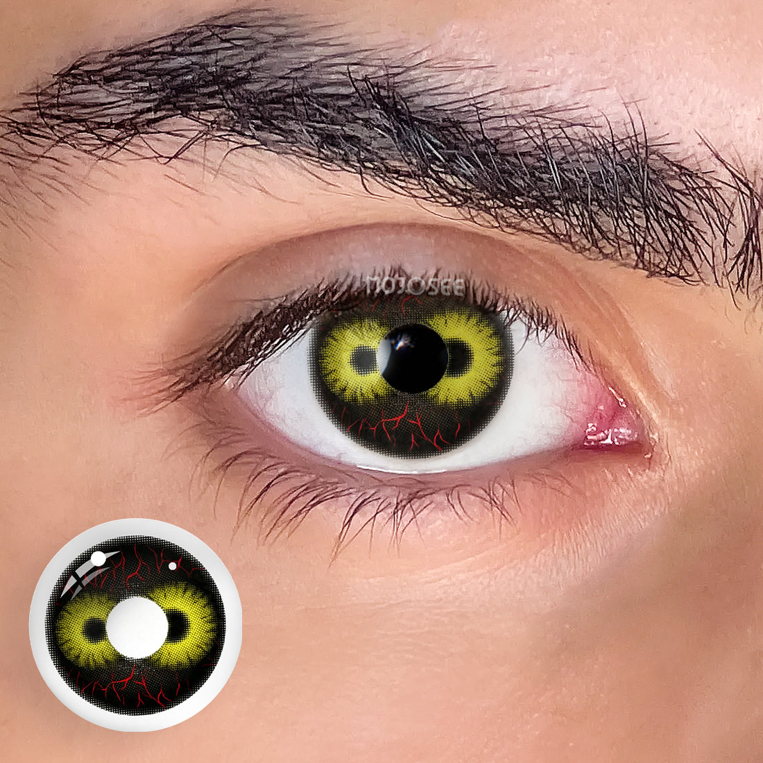 Double Sight Black-b Colored Contact Lenses
