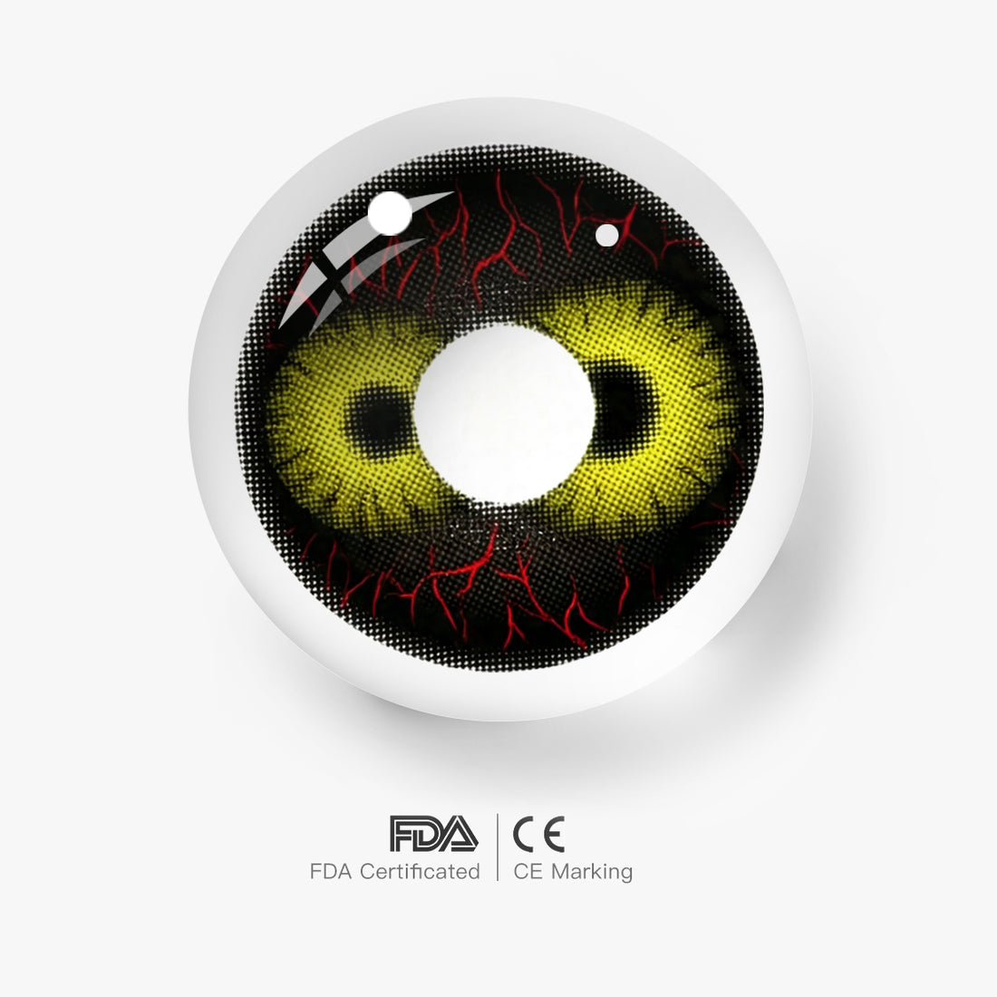 Double Sight Black Colored Contact Lenses