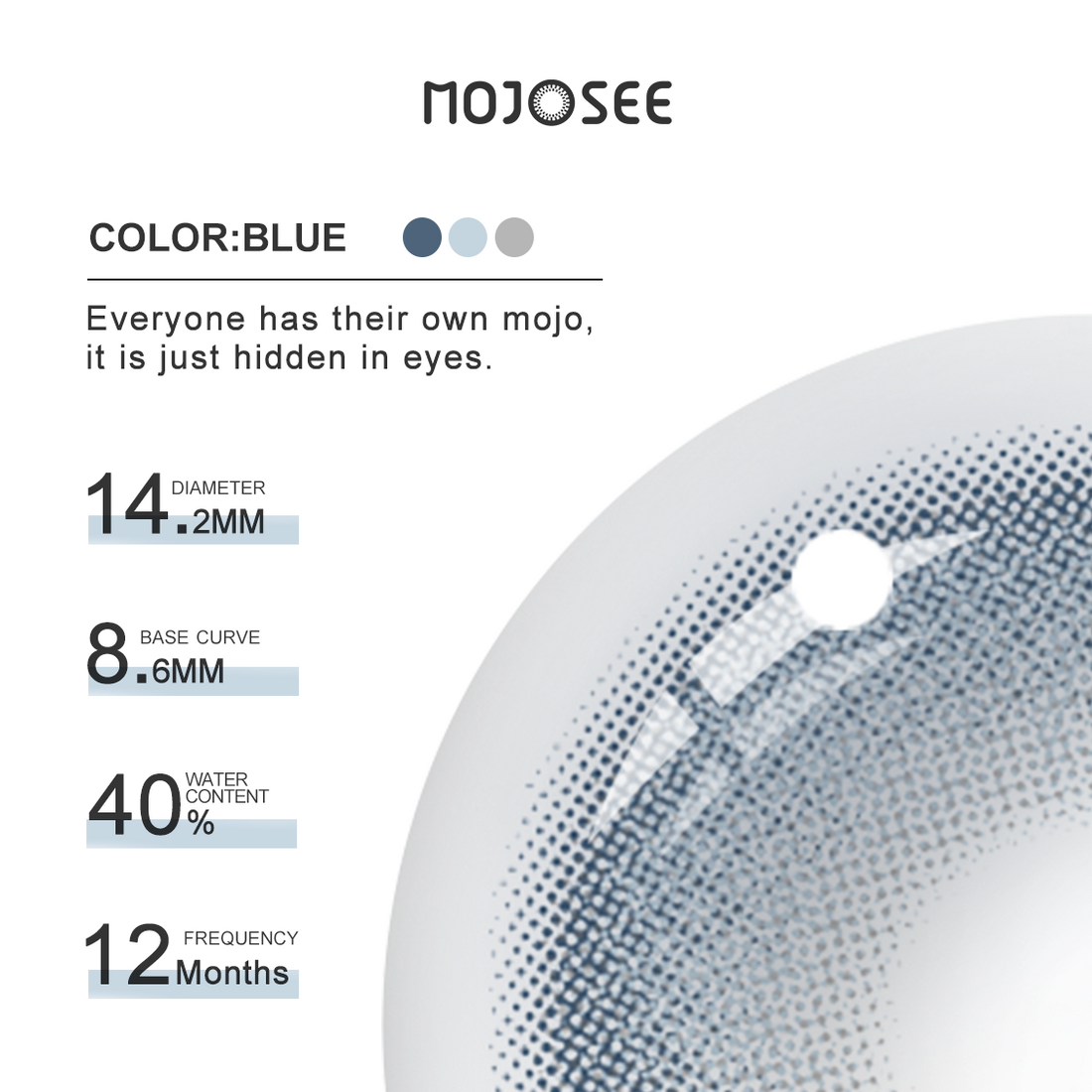 Hera Blue Colored Contact Lenses