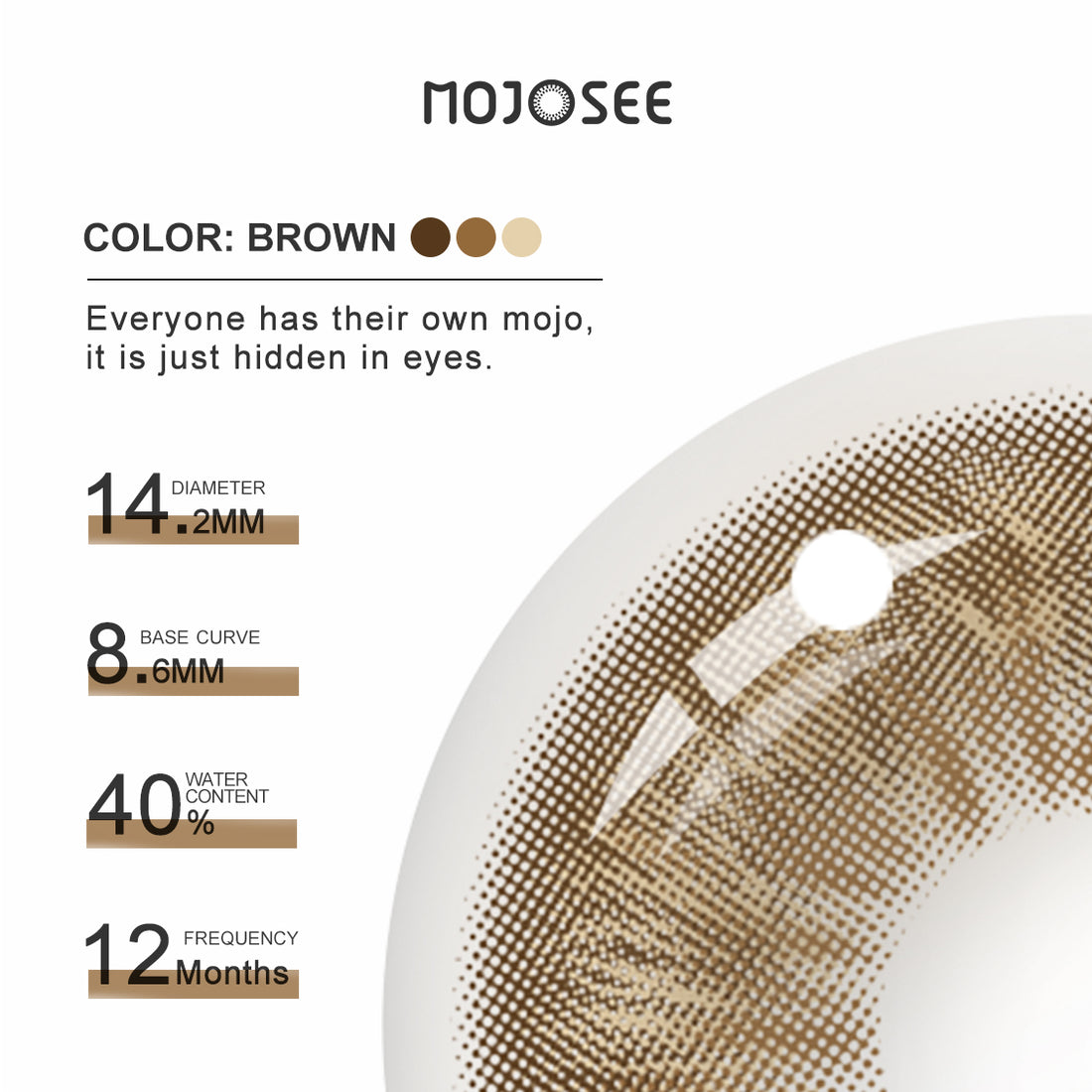 Wildness Leopard Brown Colored Contact Lenses for Men