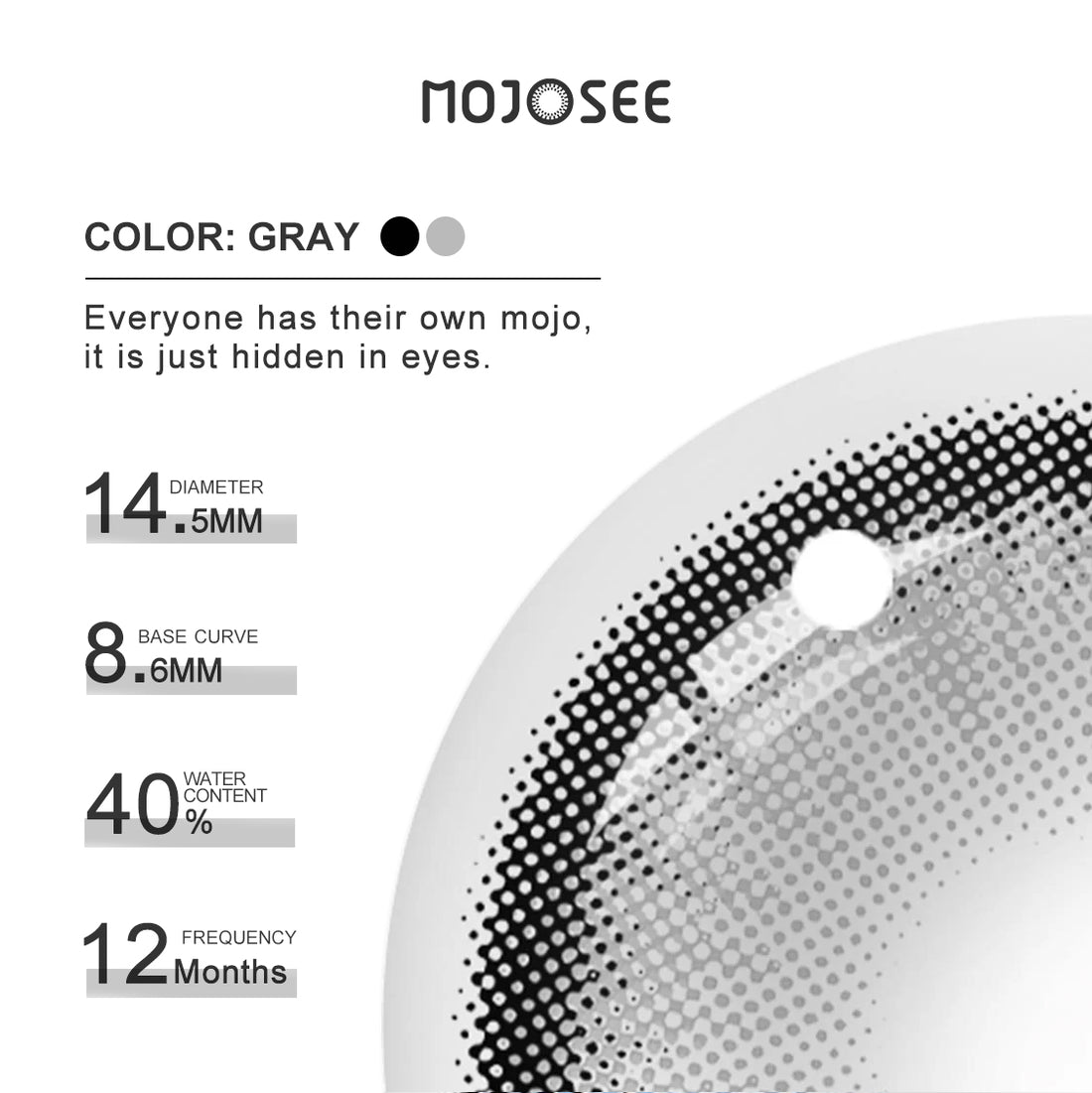 Rain Forest Gray Colored Contact Lenses