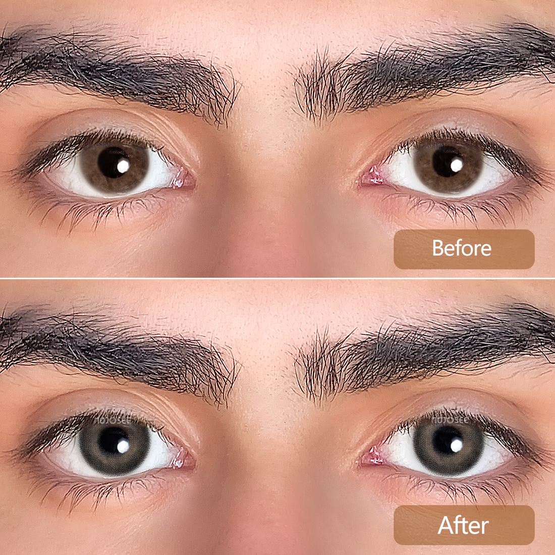 Planet Gray Colored Contact Lenses for Men