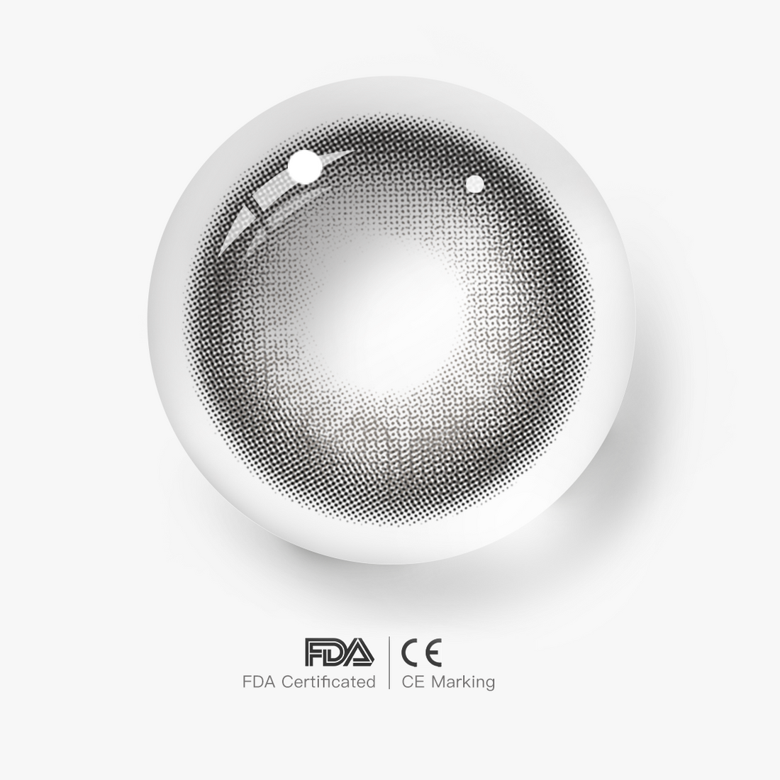 Planet Gray Colored Contact Lenses for Men