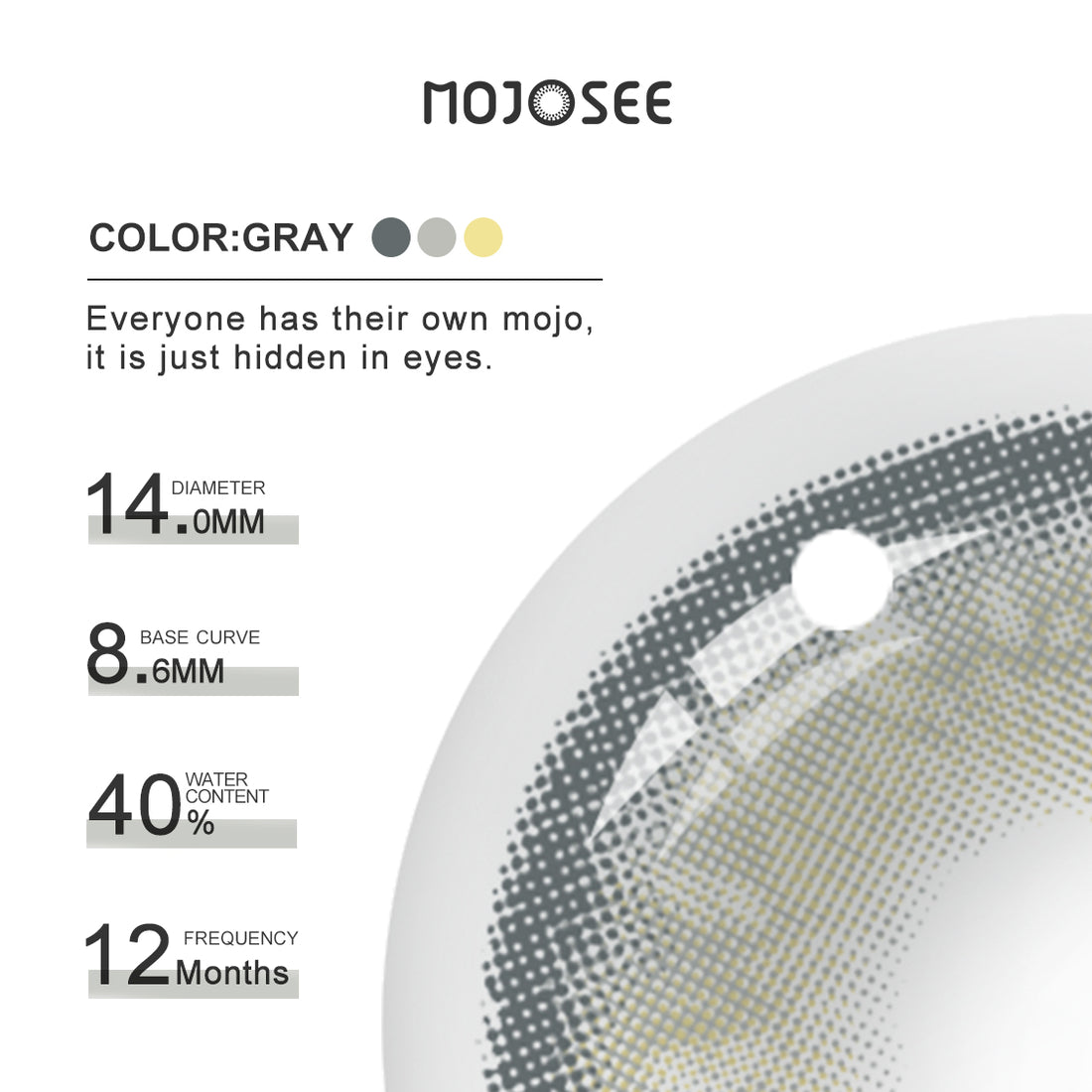 Cloud Veil Colored Contact Lenses