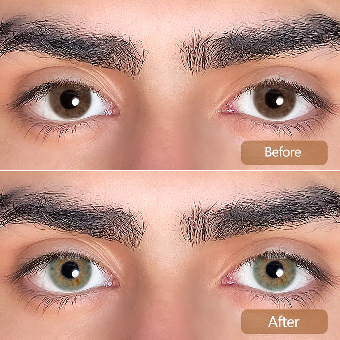 Molly Green Colored Contact Lenses for Men