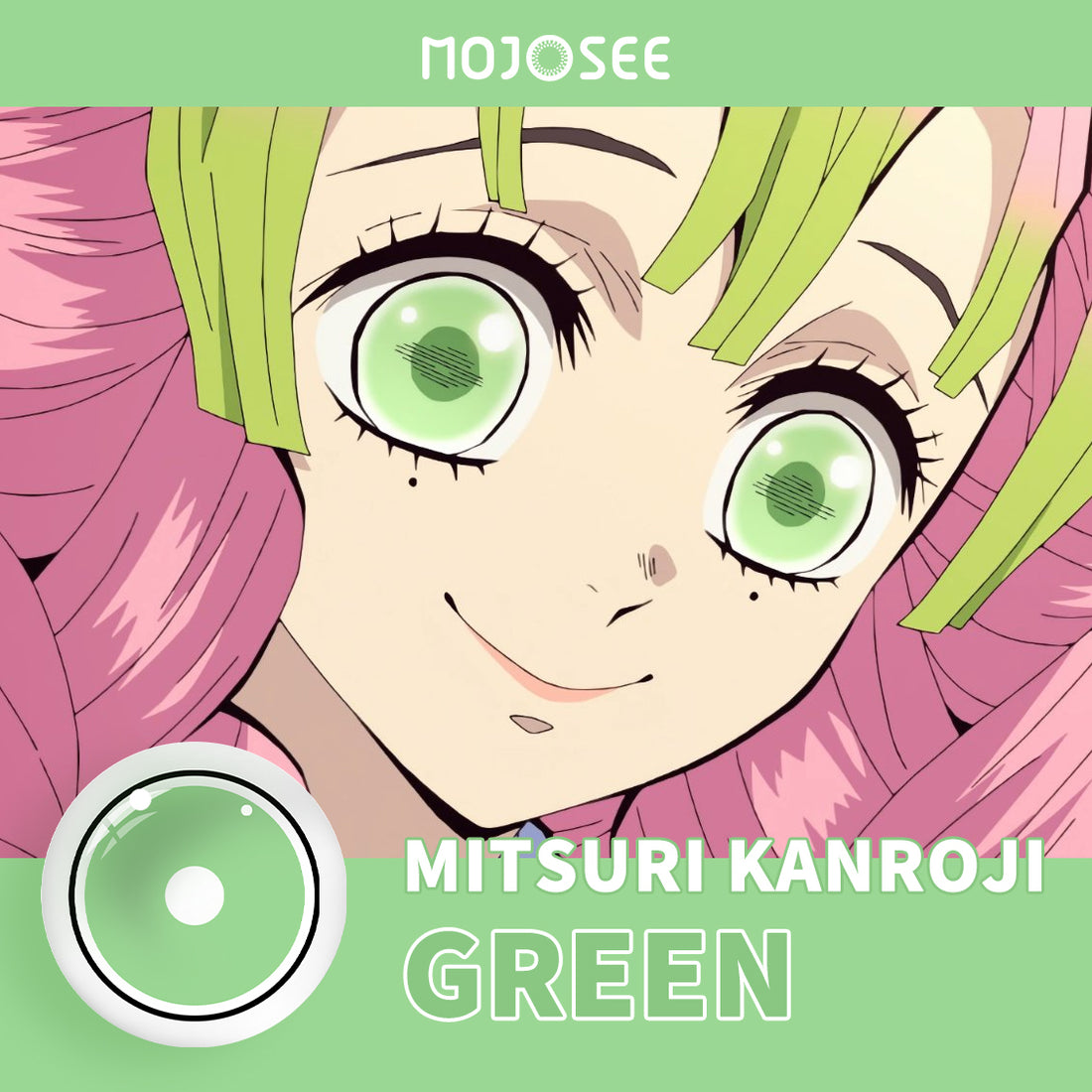 Mitsuri Kanroji Lime Green Cosplay Contact Lenses – Demon Slayer