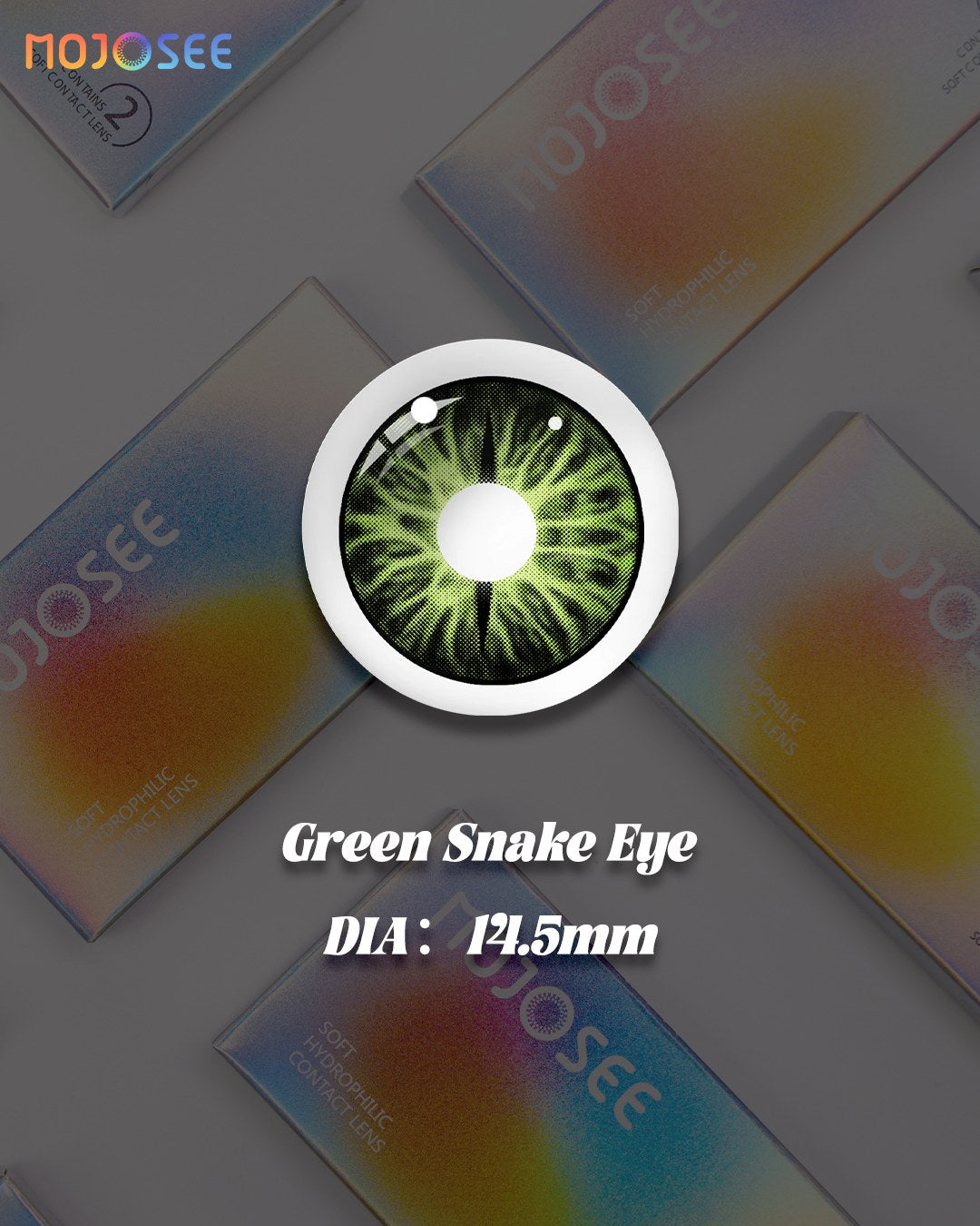 Green Snake Eye Prescription Colored Contact Lenses – Green Slit Pupil Reptile Eye — look 5