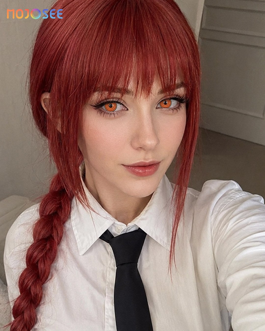 Makima Yellow Prescription Cosplay Contact Lenses – Chainsaw Man — look 4