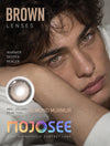 Brown colored contact lenses for men - Almond Murmur