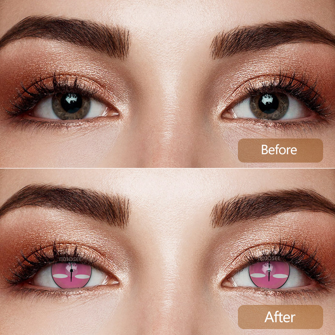 Nezuko Demon Cosplay Contact Lenses – Demon Slayer