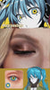 Hatsune Miku (Matryoshka) cosplay eye look wearing Mojosee cosplay contact lenses – real-wear video