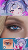 Hatsune Miku (Rabbit Hole) cosplay eye look wearing Mojosee cosplay contact lenses – real-wear video