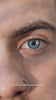 Man wearing Dawn Blue colored contact lenses - real-wear video, are these blue eyes natural