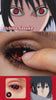 Uchiha Sasuke cosplay eye look wearing Mojosee cosplay contact lenses – real-wear video