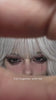 Wearing Black Out colored contact lenses on camera – real-wear video