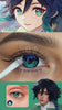 Venti cosplay eye look wearing Mojosee cosplay contact lenses – real-wear video