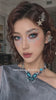 Wearing Vika Tricolor Blue colored contact lenses on camera – real-wear video