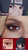 Itachi cosplay contacts try-on