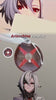 Arlecchino Cross Pupil Cosplay Contact Lenses – Genshin Impact — on-eye video