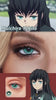 Muichiro Tokito cosplay eye look wearing Mojosee cosplay contact lenses – real-wear video