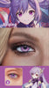 Keqing cosplay contacts try-on