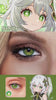 Nahida cosplay eye look wearing Mojosee cosplay contact lenses – real-wear video
