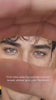 Man wearing Smoky Smokey colored contact lenses on camera – real-wear video