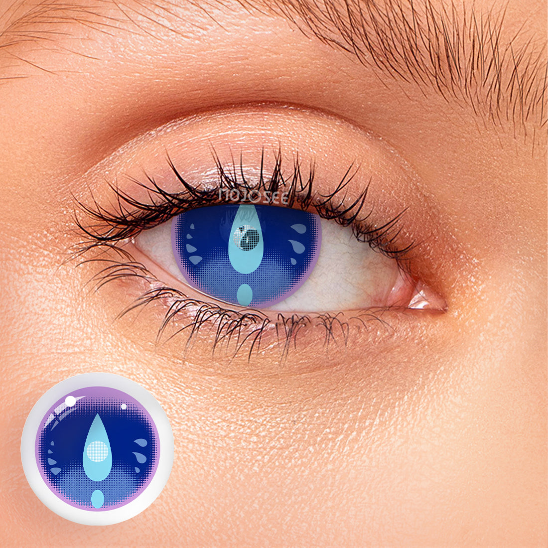 Furina Violet Teardrop Cosplay Contact Lenses – Genshin Impact