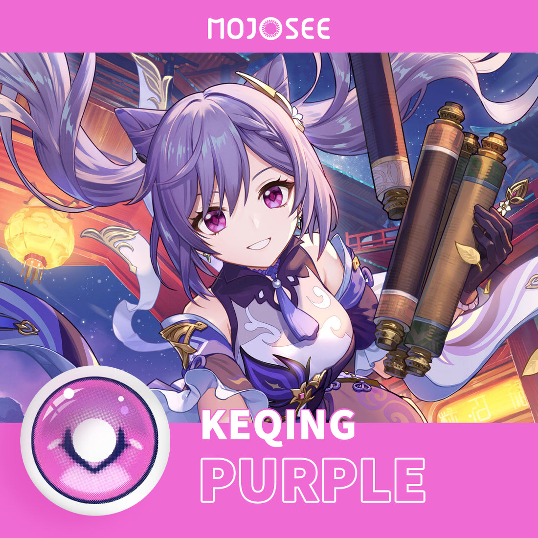 Keqing Cosplay Contact Lenses – Genshin Impact