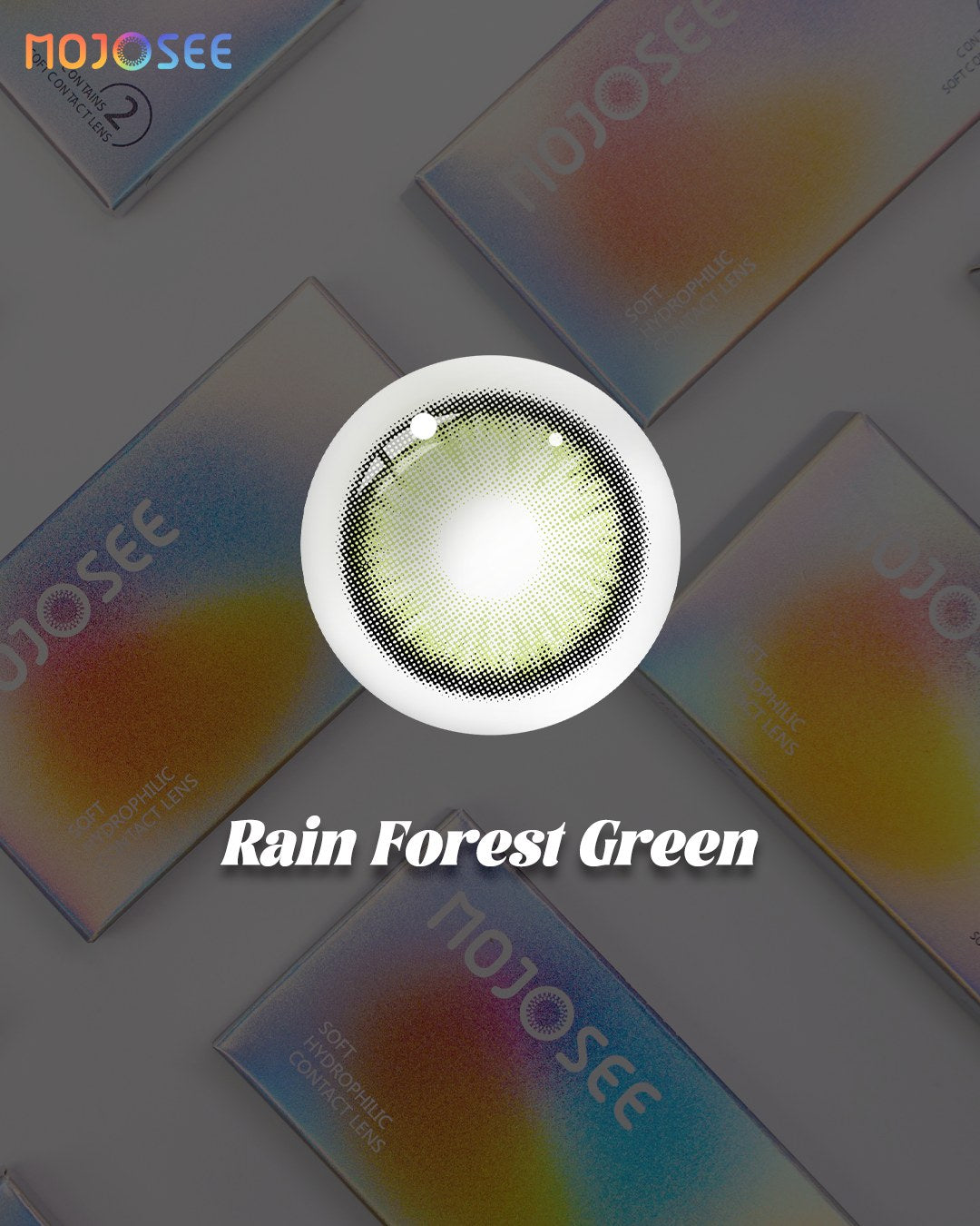 Rain Forest Green Colored Contact Lenses — look 4