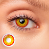 Sith-Inspired Red & Yellow Villain Eye Contacts