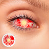 Patient Zero Colored Contact Lenses – Red Blood Splatter Eye